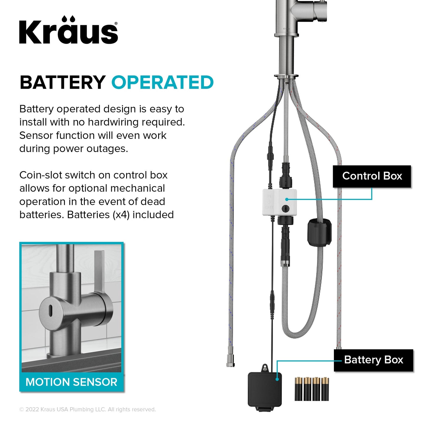 KRAUS Britt Touchless Pull-Down Single Handle Faucet in Spot Free Stainless Steel - KSF-1691SFS
