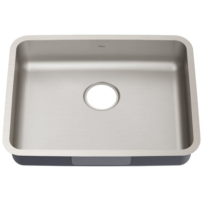 KRAUS Dex 25" Undermount 16 Gauge Stainless Steel ADA Kitchen Sink - KA1AS25B