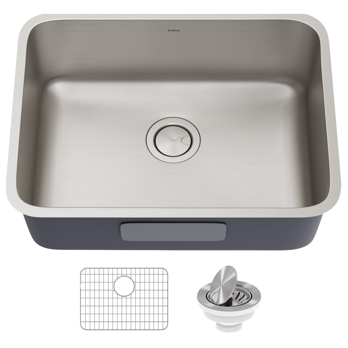 KRAUS Dex 25" Undermount 16 Gauge Stainless Steel Kitchen Sink - KA1US25B