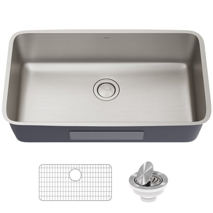 KRAUS Dex 33" Undermount 16 Gauge Stainless Steel Kitchen Sink - KA1US33B
