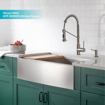 KRAUS Kore 33" 16 Gauge Farmhouse Workstation Kitchen Sink - KWF210-33