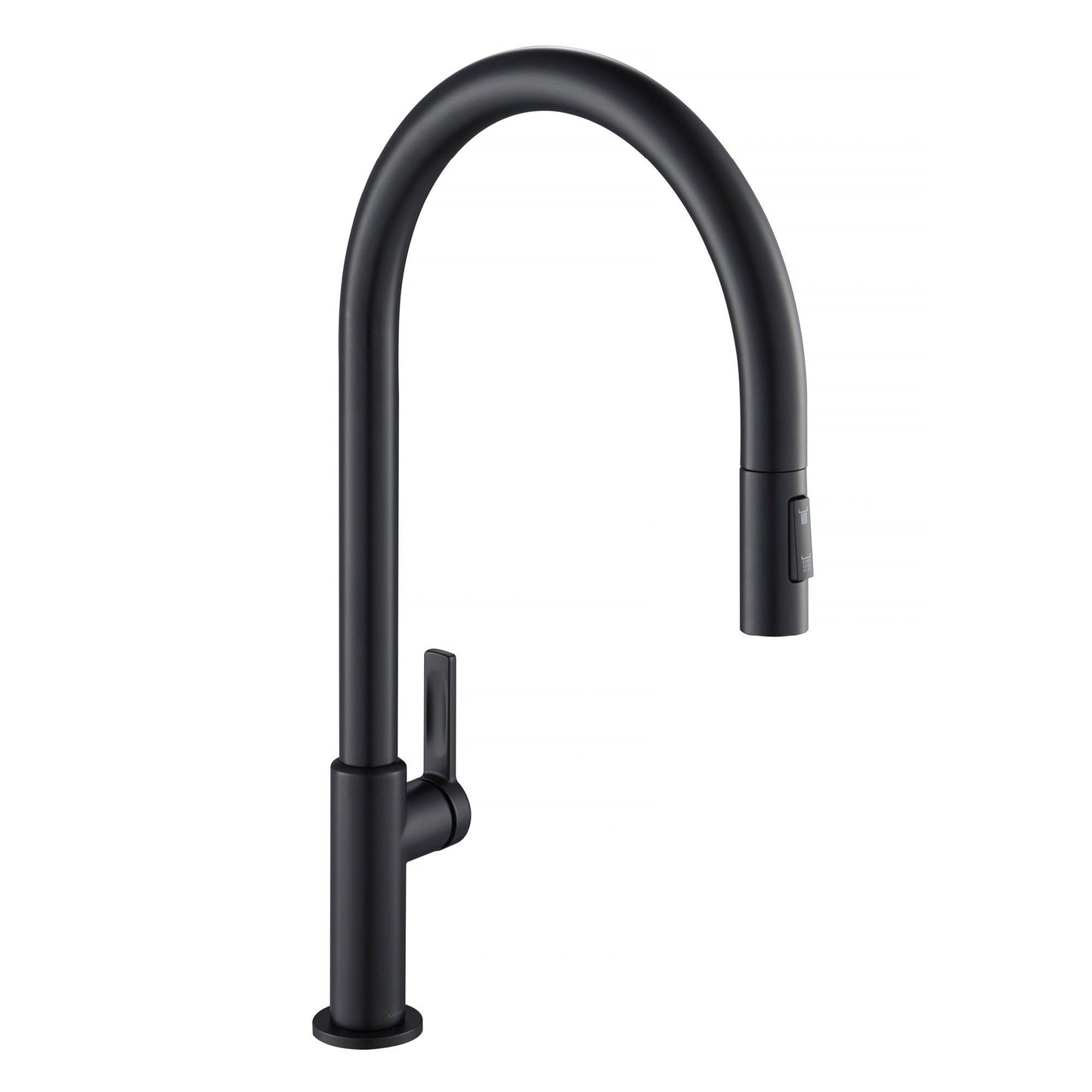 KRAUS Oletto High-Arc Single Handle Pull-Down Kitchen Faucet in Matte Black - KPF-2821MB