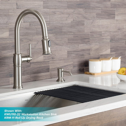 KRAUS Sellette Traditional Single Handle Pull-Down Kitchen Faucet in Spot Free Stainless Steel