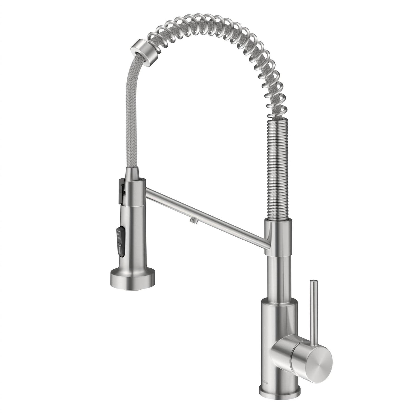 KRAUS Single Handle Kitchen Faucet with Integrated Dispenser for Water Filtration in Spot Free Stainless Steel - KFF-1610SFS