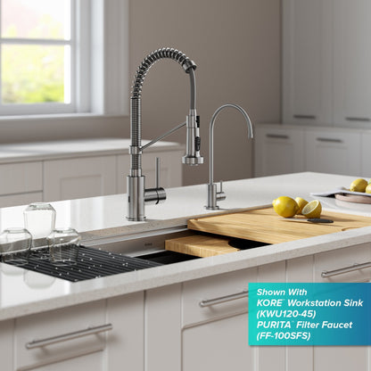 KRAUS Touchless Pull-Down Single Handle 18-Inch Kitchen Faucet in Spot Free Stainless Steel