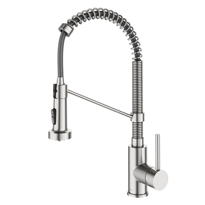 KRAUS Touchless Pull-Down Single Handle 18-Inch Kitchen Faucet in Spot Free Stainless Steel