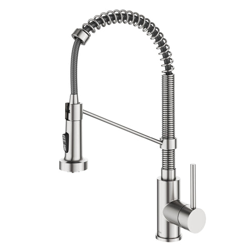 KRAUS Touchless Pull-Down Single Handle 18-Inch Kitchen Faucet in Spot Free Stainless Steel