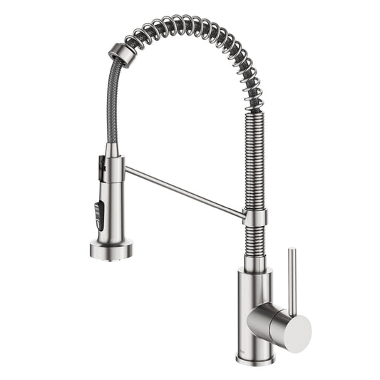 KRAUS Touchless Pull-Down Single Handle 18-Inch Kitchen Faucet in Spot Free Stainless Steel