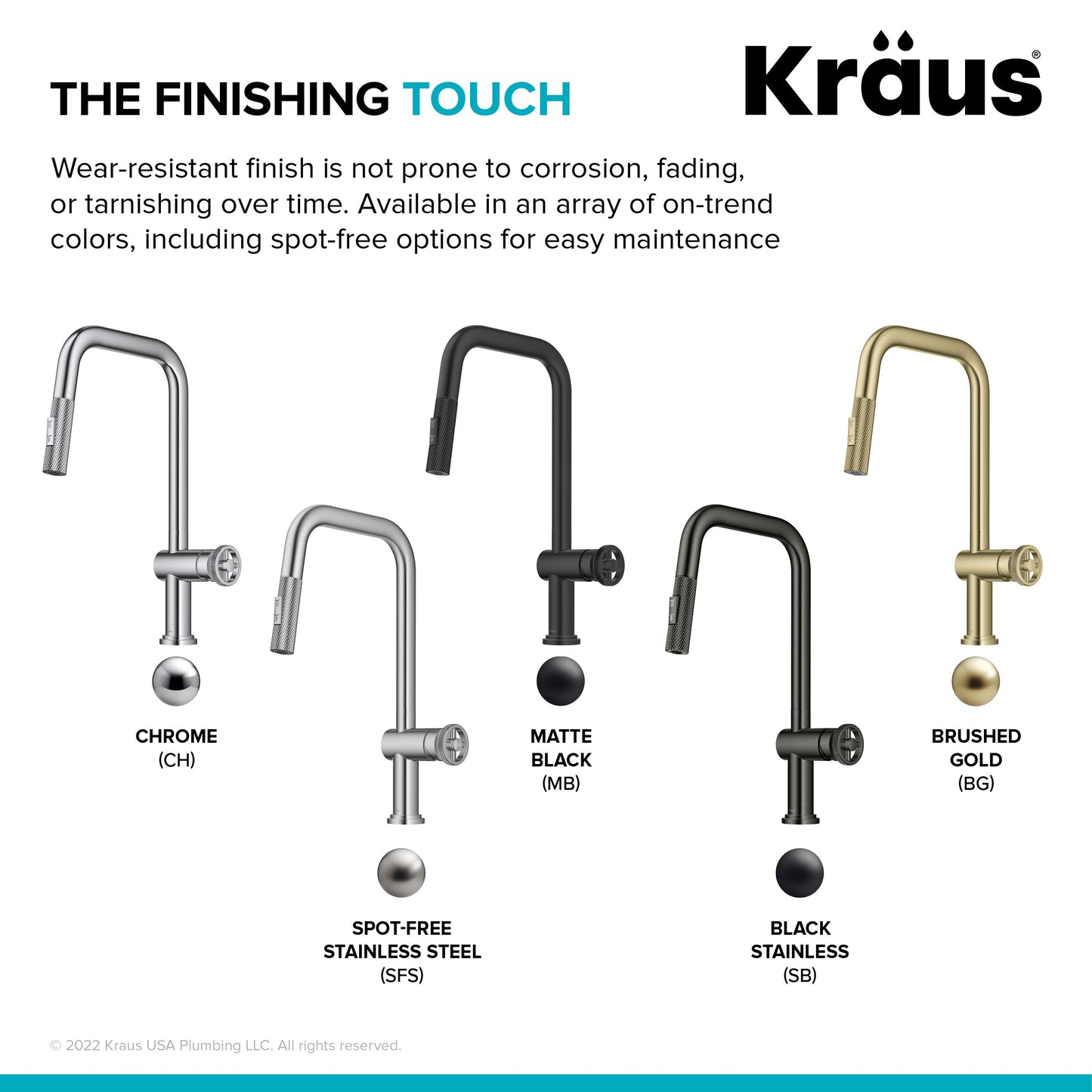 KRAUS Urbix Industrial Pull-Down Single Handle Kitchen Faucet in Black Stainless - KPF-3126SB