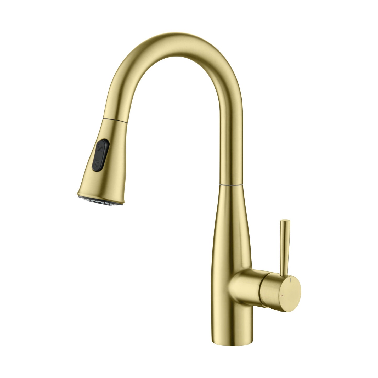 Kibi Bari Single Handle Pull Down Kitchen and Bar Sink Faucet in Brushed Gold Finish - KKF2015BG