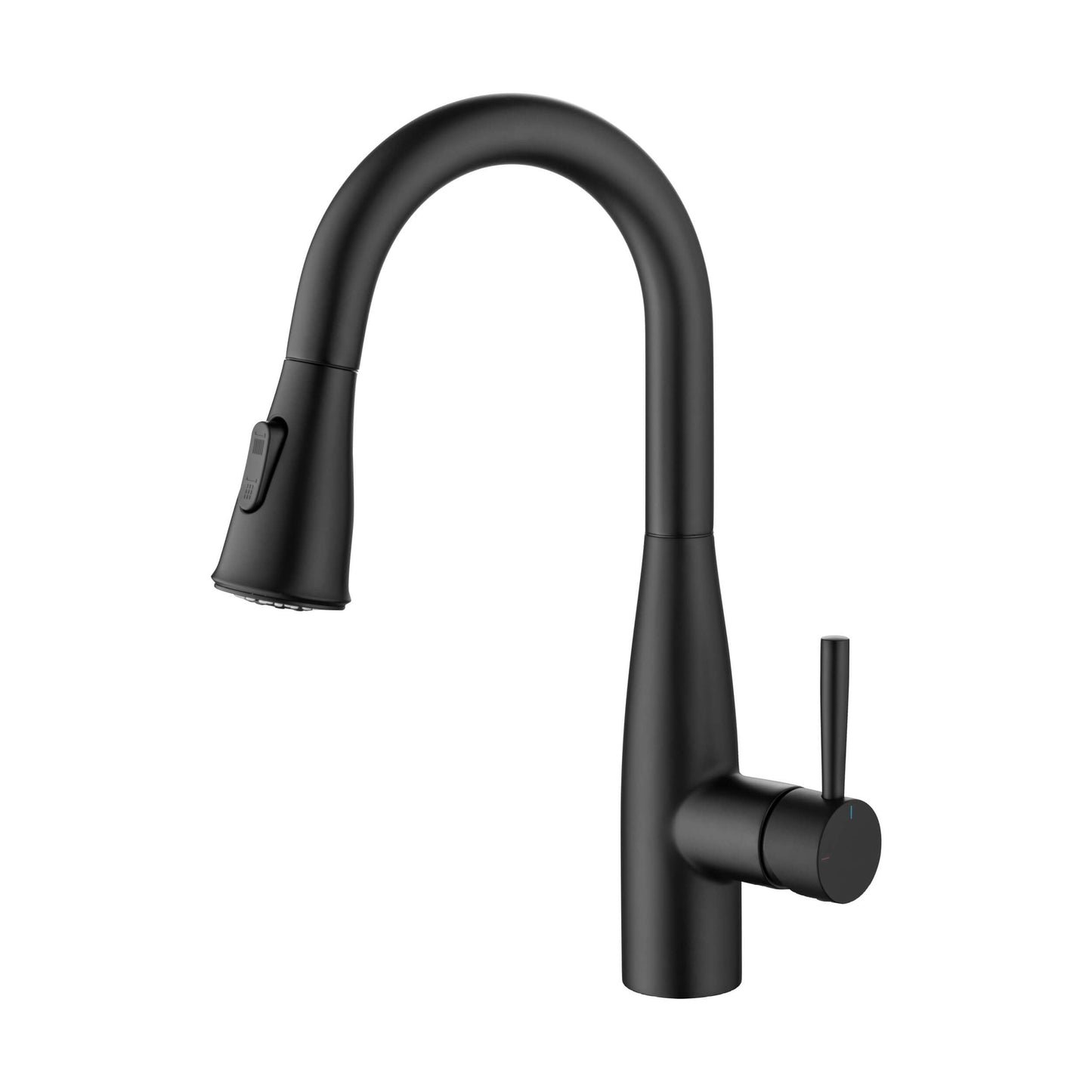 Kibi Bari Single Handle Pull Down Kitchen and Bar Sink Faucet in Matte Black Finish - KKF2015MB