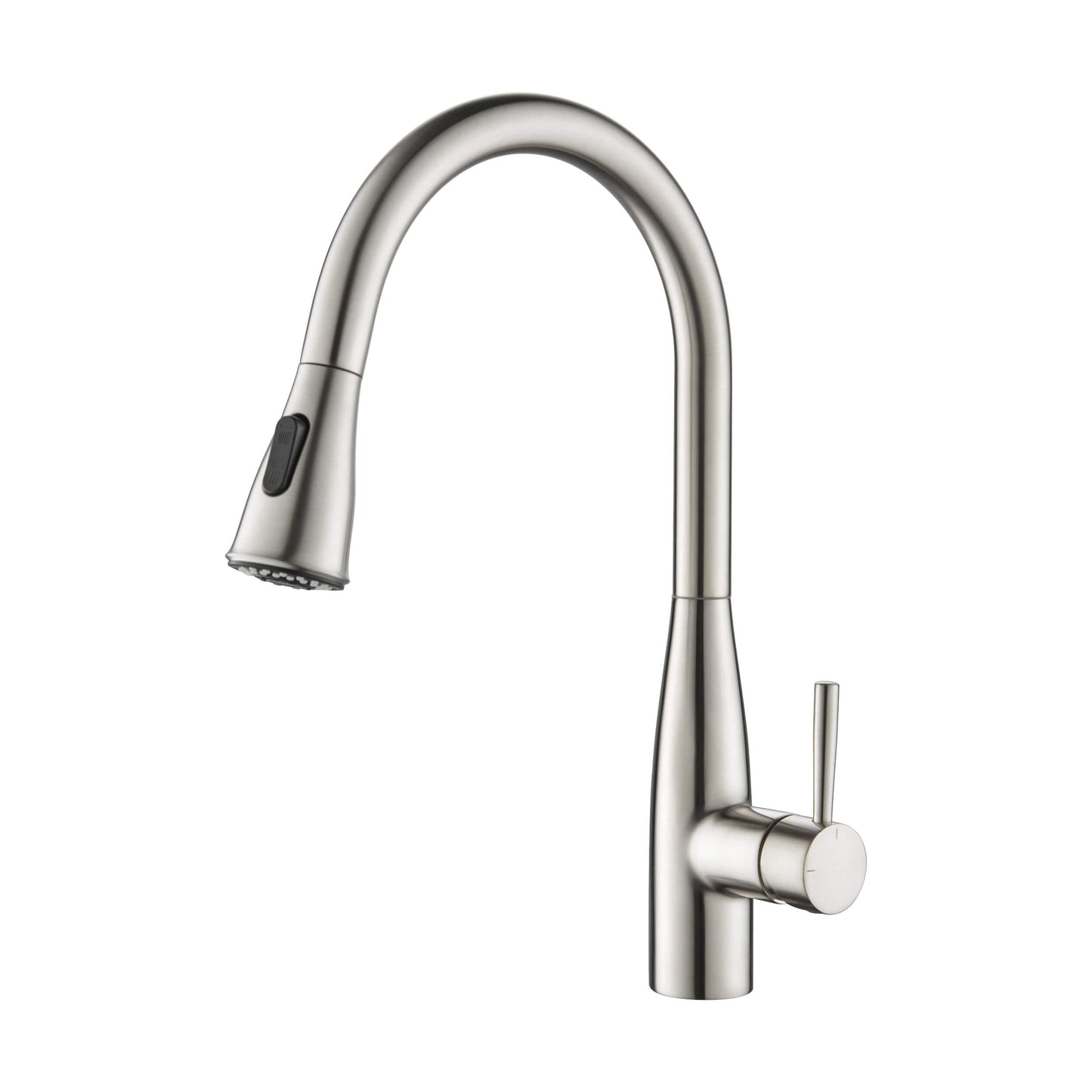Kibi Bari-T Single Handle Pull Down Kitchen Sink Faucet in Brushed Nickel Finish - KKF2016BN