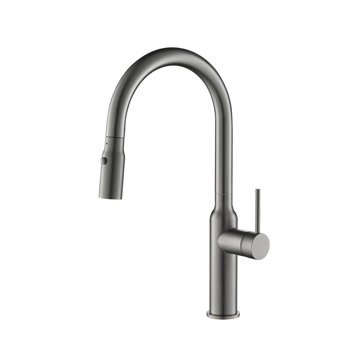 Kibi Hilo Single Handle High Arc Pull Down Kitchen Faucet in Brushed Nickel Finish - KKF2008BN