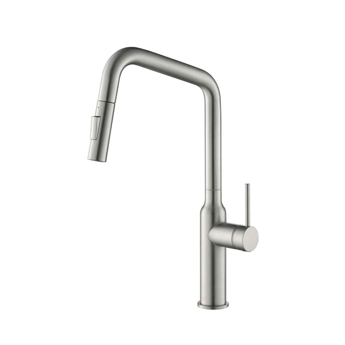 Kibi Macon Single Handle High Arc Pull Down Kitchen Faucet in Brushed Nickel Finish - KKF2007BN