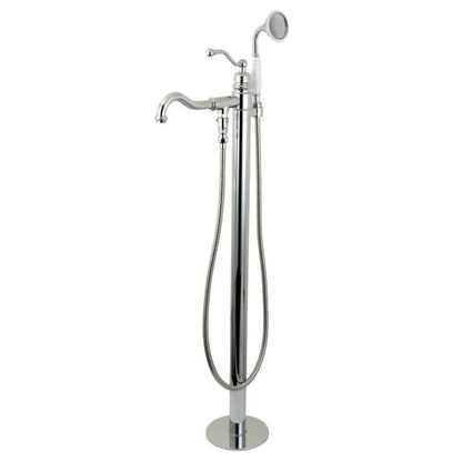 Kingston Brass English Country Freestanding Tub Faucet with Hand Shower - KS713-ABL