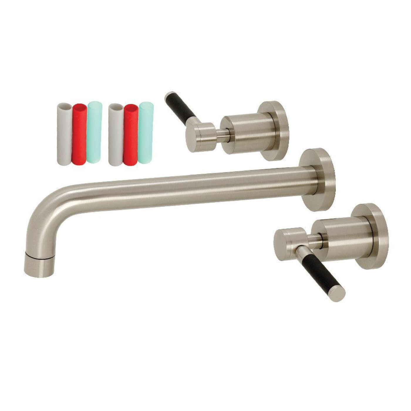 Kingston Brass Kaiser Two-Handle 3-Hole Wall Mount Roman Tub Faucet - KS802-DKL