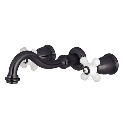 Kingston Brass Restoration Two-Handle 3-Hole Wall Mount Roman Tub Faucet  - KS302-PX
