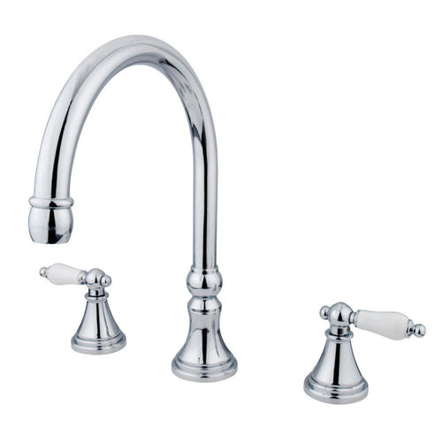 Kingston Brass Two-Handle 3-Hole Deck Mount Roman Tub Faucet - KS23