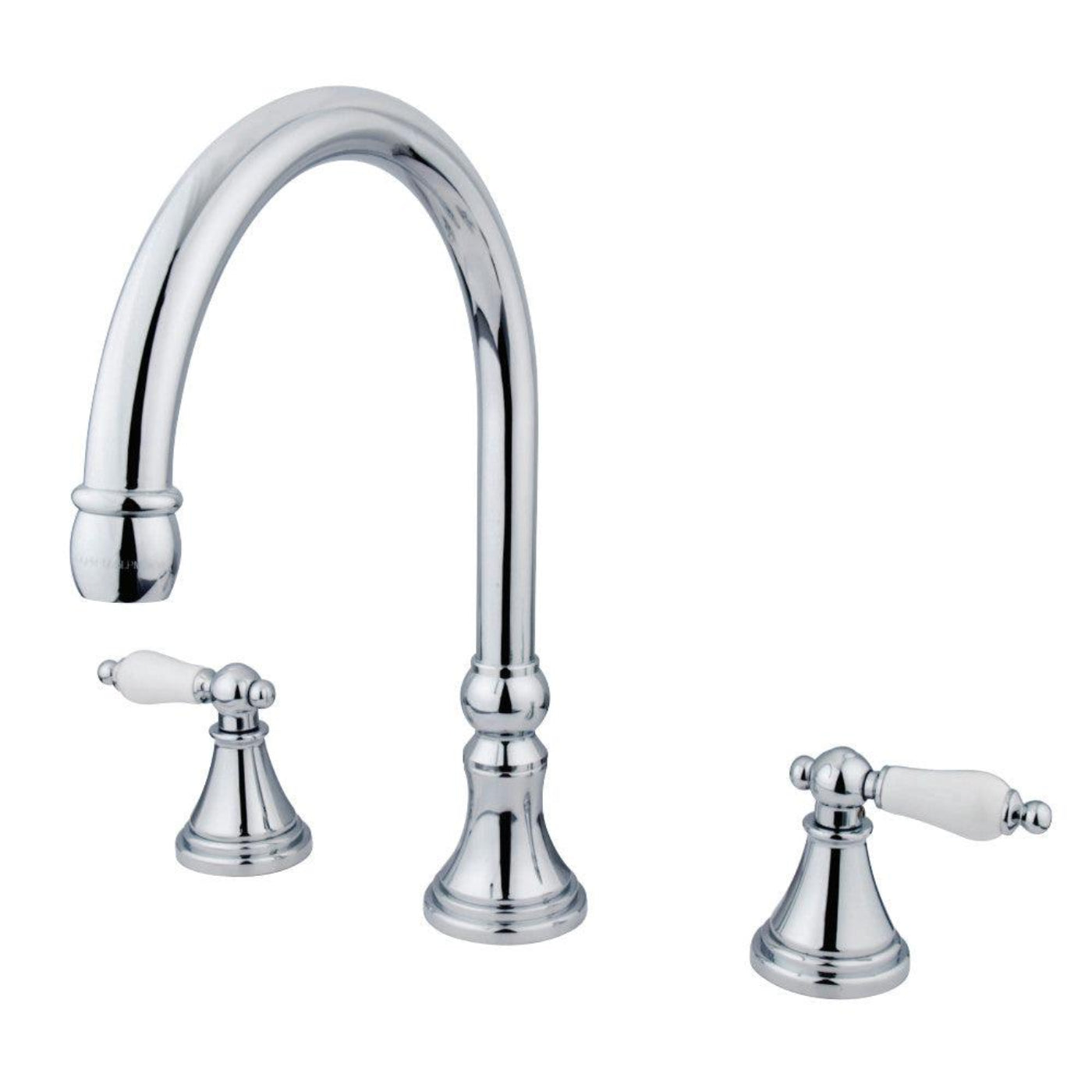 Kingston Brass Two-Handle 3-Hole Deck Mount Roman Tub Faucet - KS23
