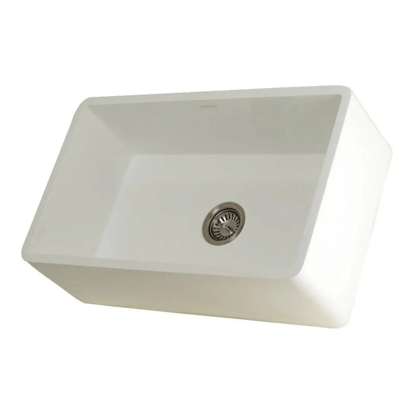 Kingston Brass 30 in. Solid Surface Matte Stone Apron Front Farmhouse Single Bowl Kitchen Sink (GKFA301810BC)