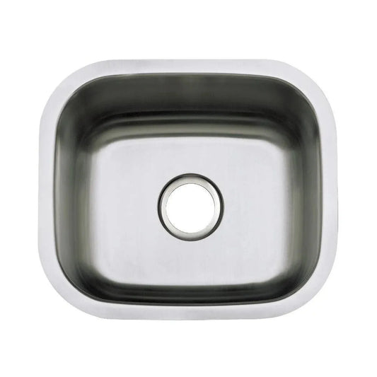 Kingston Brass 18 in. Undermount Single Bowl Kitchen Sink in Brushed Stainless Steel - KU14167BN