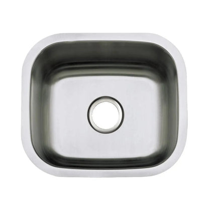 Kingston Brass 18 in. Undermount Single Bowl Kitchen Sink in Brushed Stainless Steel - KU14167BN