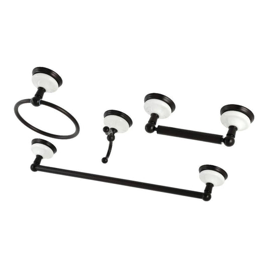 Kingston Brass Victorian 4-Piece Bathroom Hardware in Oil Rubbed Bronze - BAK1112478ORB
