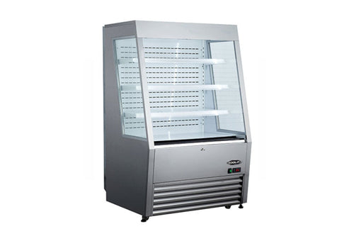 Kool-It 36" Wide Stainless Steel Open Display Case - KOM-36SS