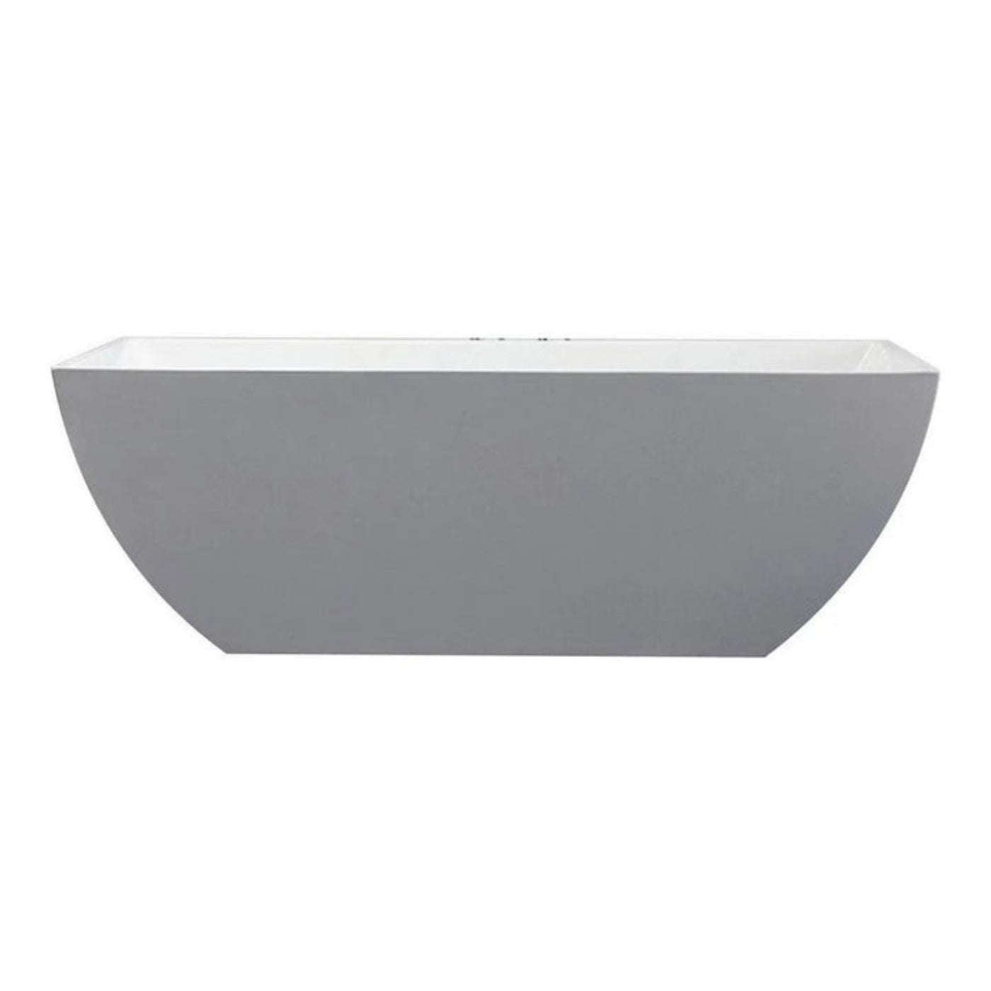 KubeBath Contemporanea 67 in. Free Standing Bathtub in White - KFST2167