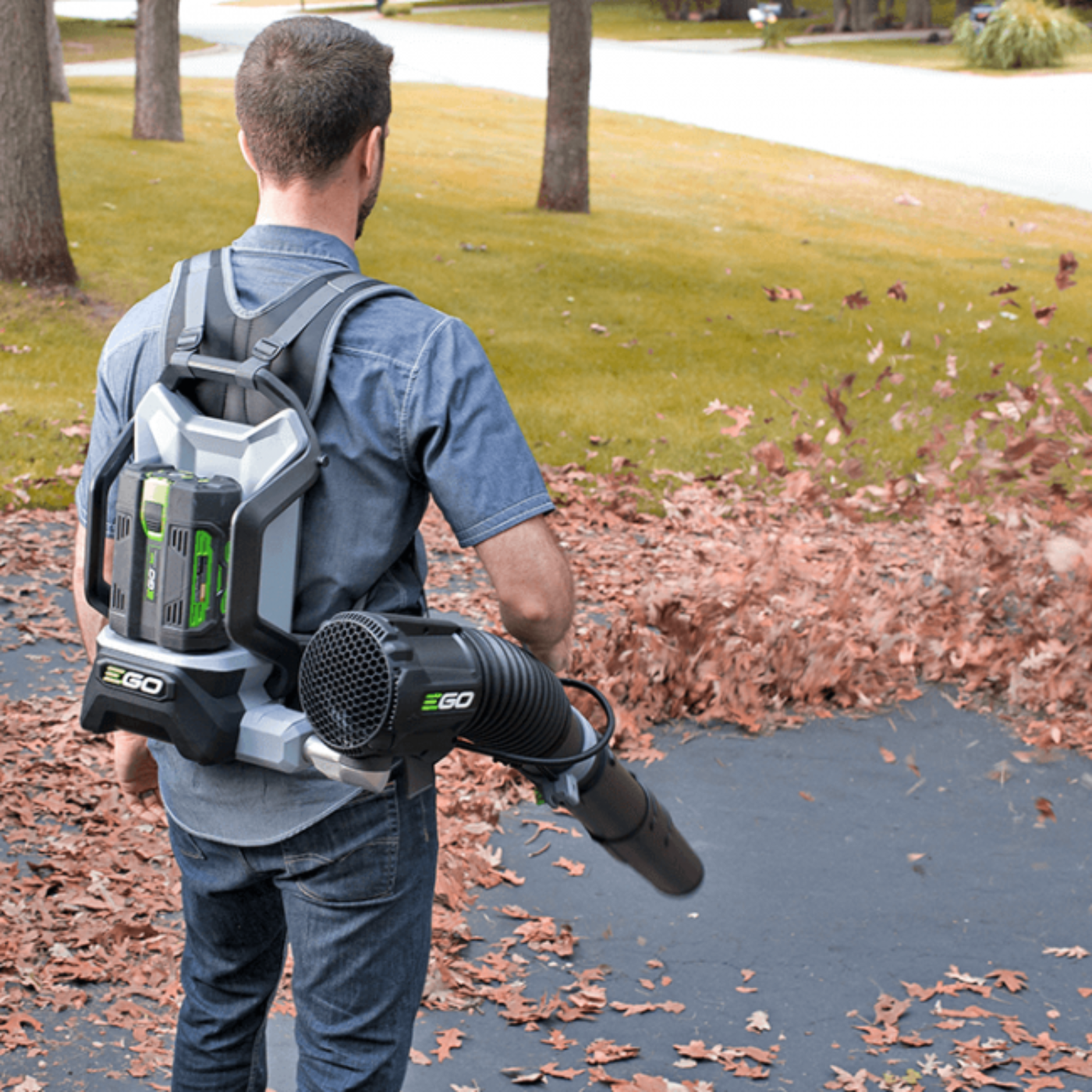 EGO Power+ 180 MPH, 600 CFM Variable-Speed 56-Volt Cordless Backpack Leaf Blower with 5.0Ah Battery and Standard Charger - LB6002