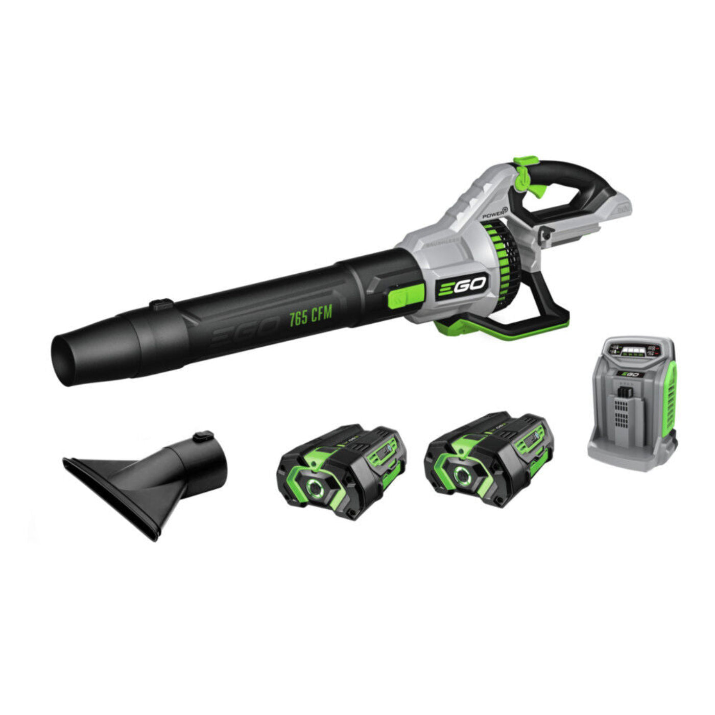 EGO Power+ 765CFM Handheld Blower with (2) 5Ah Batteries and 550W Rapid Charger - LB7654-2