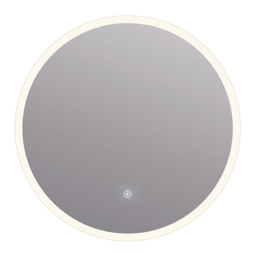 Arpella - Eva 30x30 Round Perimeter Lighted Mirror with Memory Dimmer and Defogger - LEDRD3030