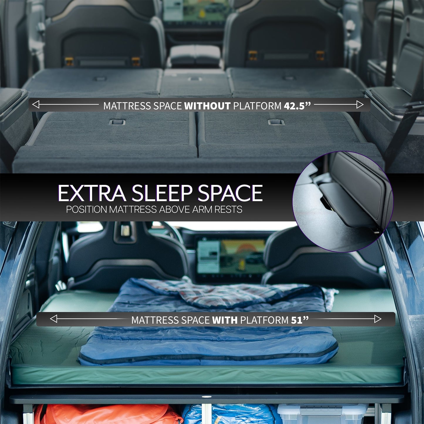 VIVO Life Finds by VIVO Sleeping Platform / Storage System Designed for Rivian - LF-R1SP