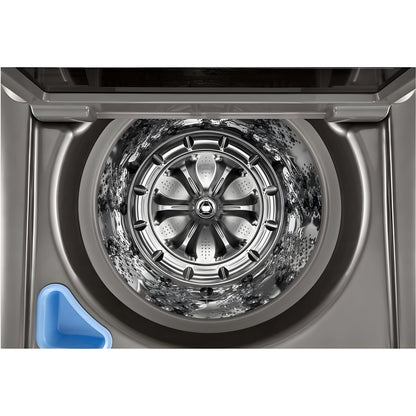 LG 5.5-Cu. Ft. Mega Capacity Smart wi-fi Enabled Top Load Washer with TurboWash3D Technology in Graphite Steel (WT7400CV)