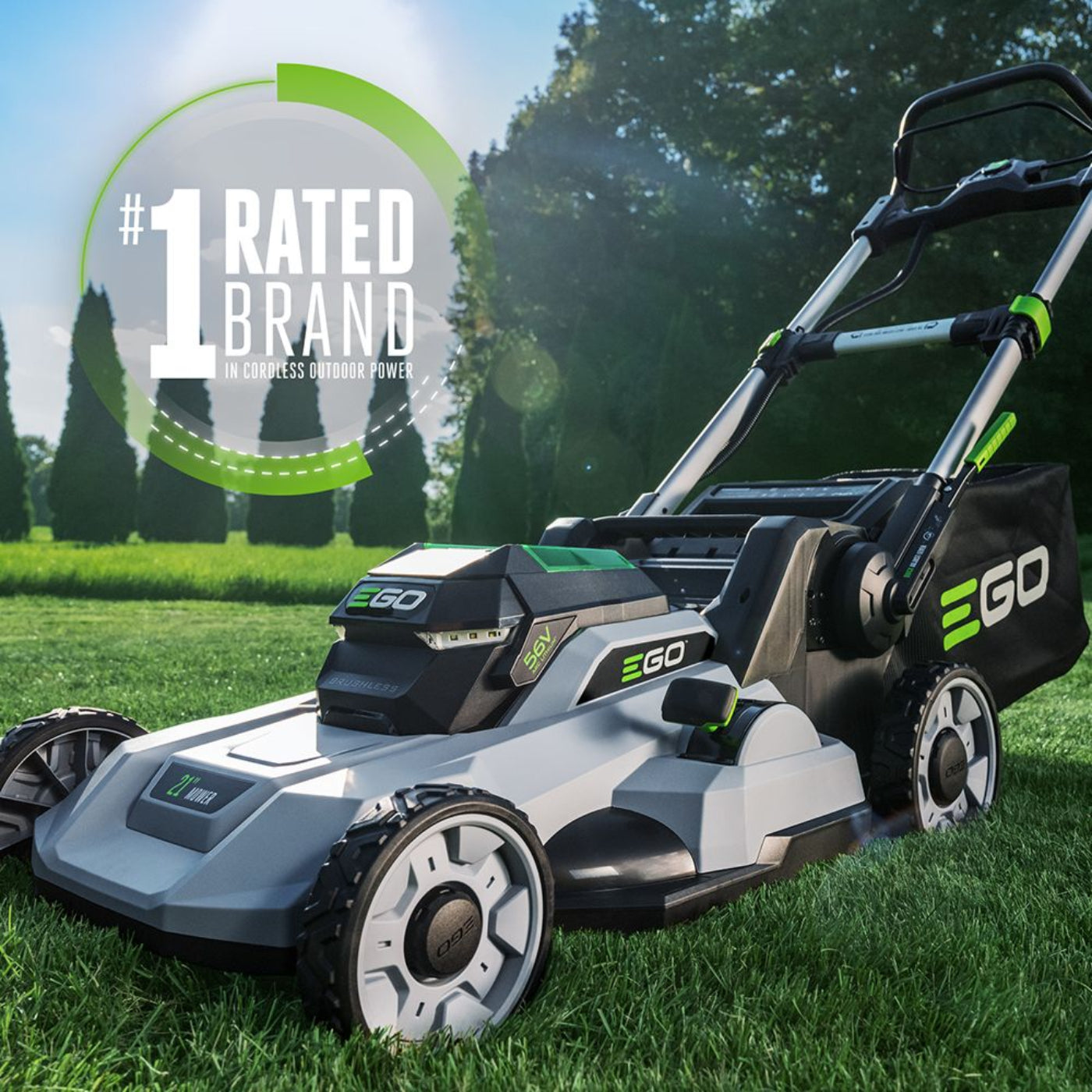 EGO Power+ 21" Push Lawn Mower with 6.0Ah Battery and Charger - LM2114