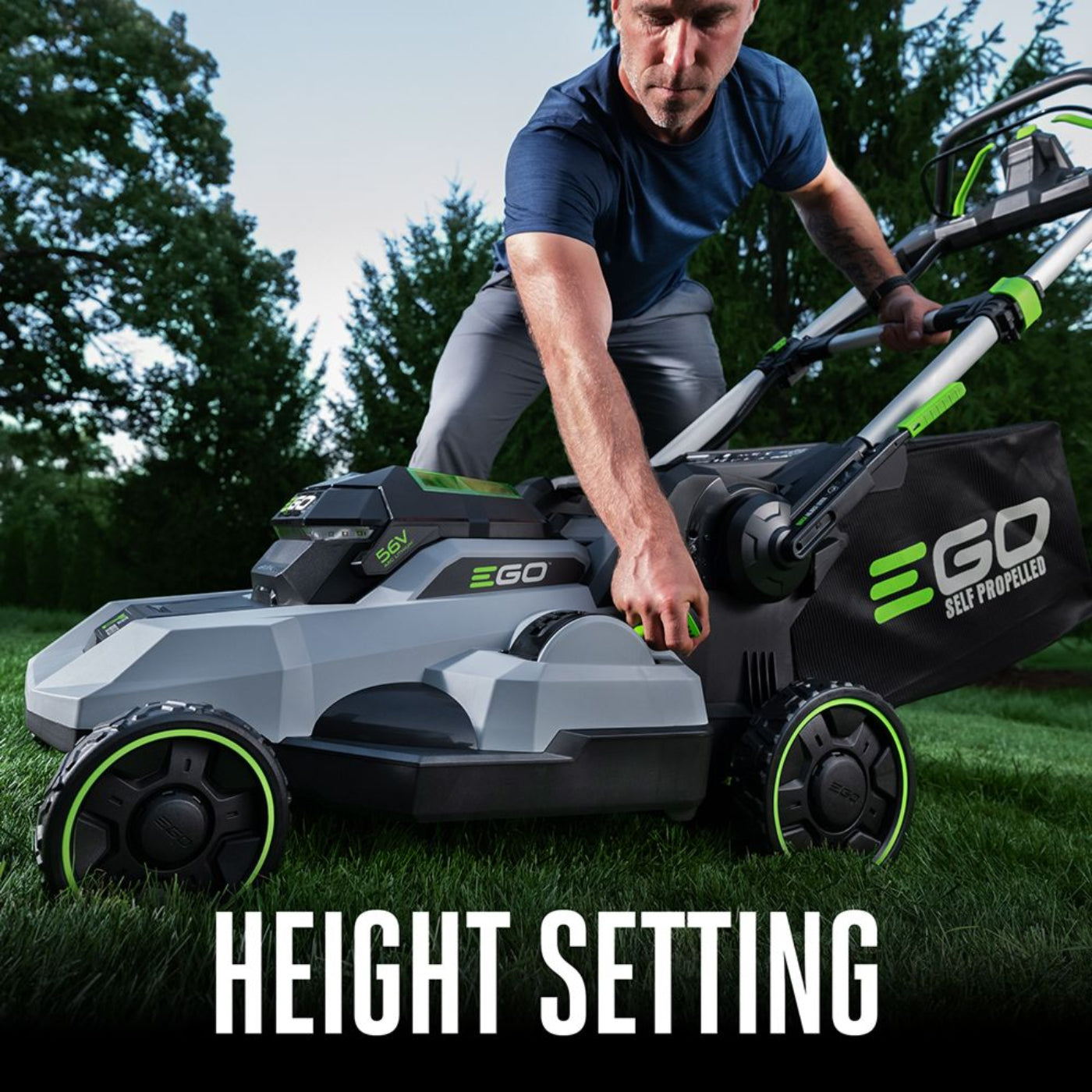 EGO Power+ 21" Self-Propelled Lawn Mower with 6.0Ah Battery and Charger - LM2114SP