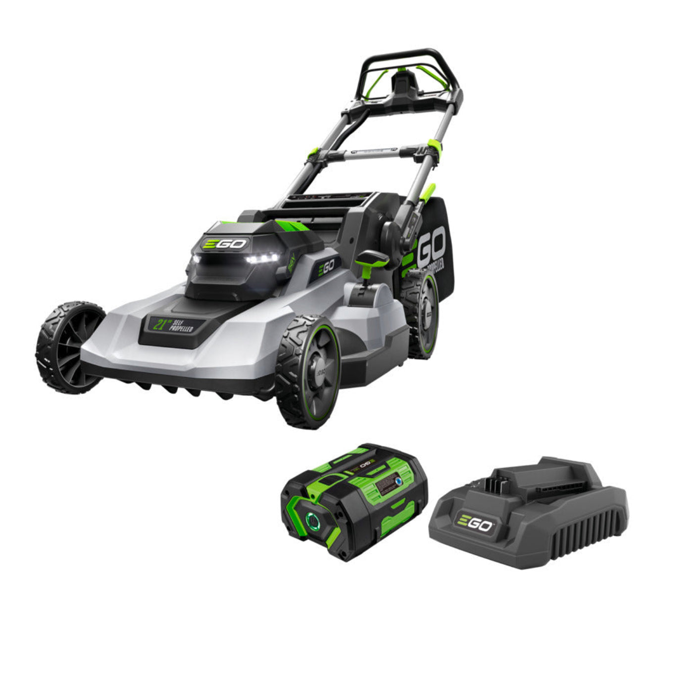 EGO Power+ 21" Self-Propelled Lawn Mower with 6.0Ah Battery and Charger - LM2114SP