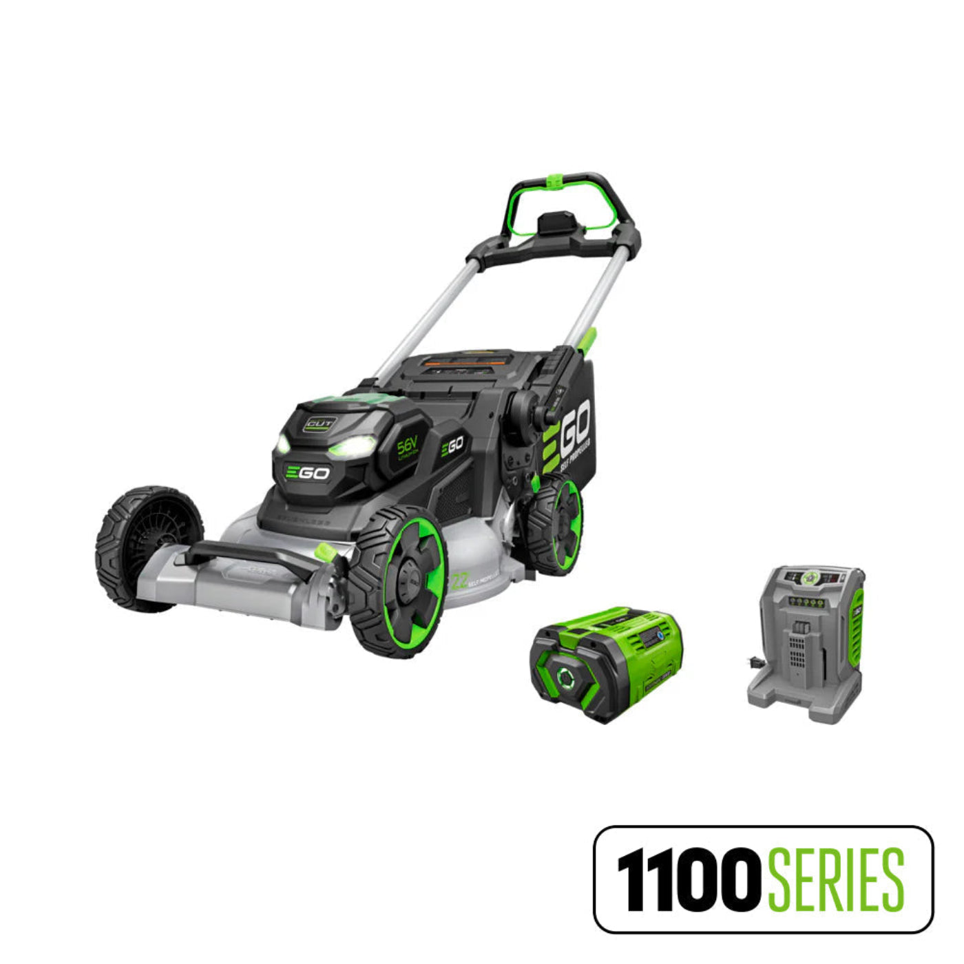 EGO Power+ 22" Aluminum Deck Select Cut Self-Propelled Lawn Mower with 10.0Ah Battery and 700W Turbo Charger - LM2206SP