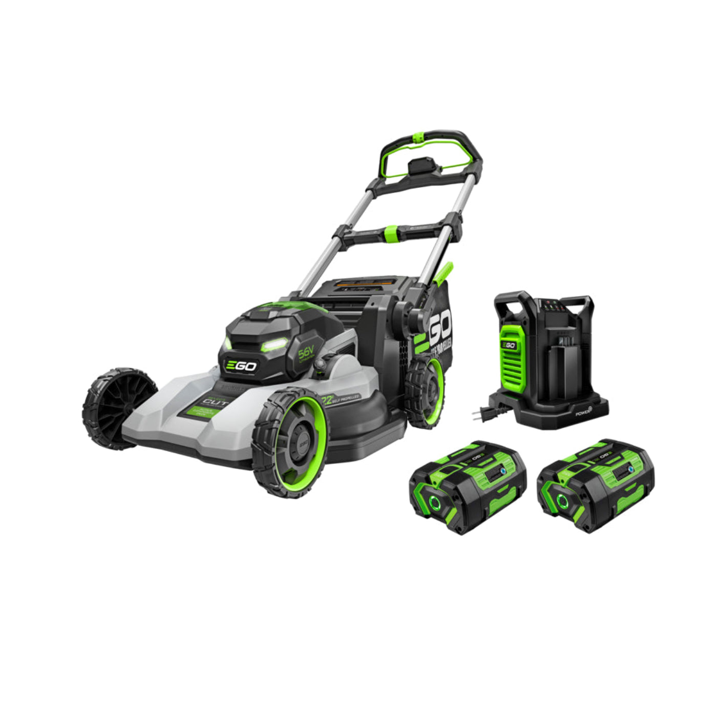 Ego Power+  22'' Super Composite Mower with Peak Power Includes Select Cut and Touch Drive Self-Propelled Systems with (2) 6Ah Batteries and Dual Port Charger - LM2244SP-2