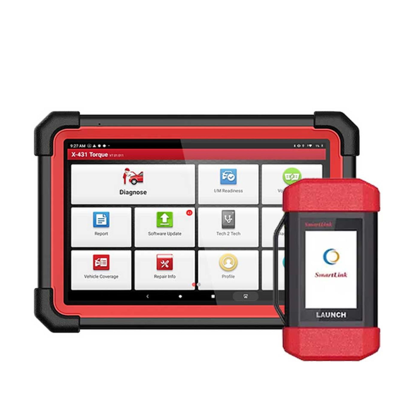 Launch Tech USA - X-431 Torque HD SmartLink VCI Heavy-Duty Vehicle Diagnostic Tool with Advance Function - LNCH-X431-TORQUE-HD-SLINK
