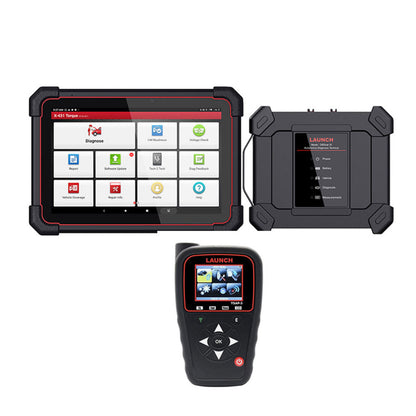 Launch - Advanced Intelligent Vehicle Diagnostic Device with Free TSAP-3 TPMS Tool and 20 LTR TPMS Sensors - LNCH-X431-TORQUE-5-TSAP3-LTR