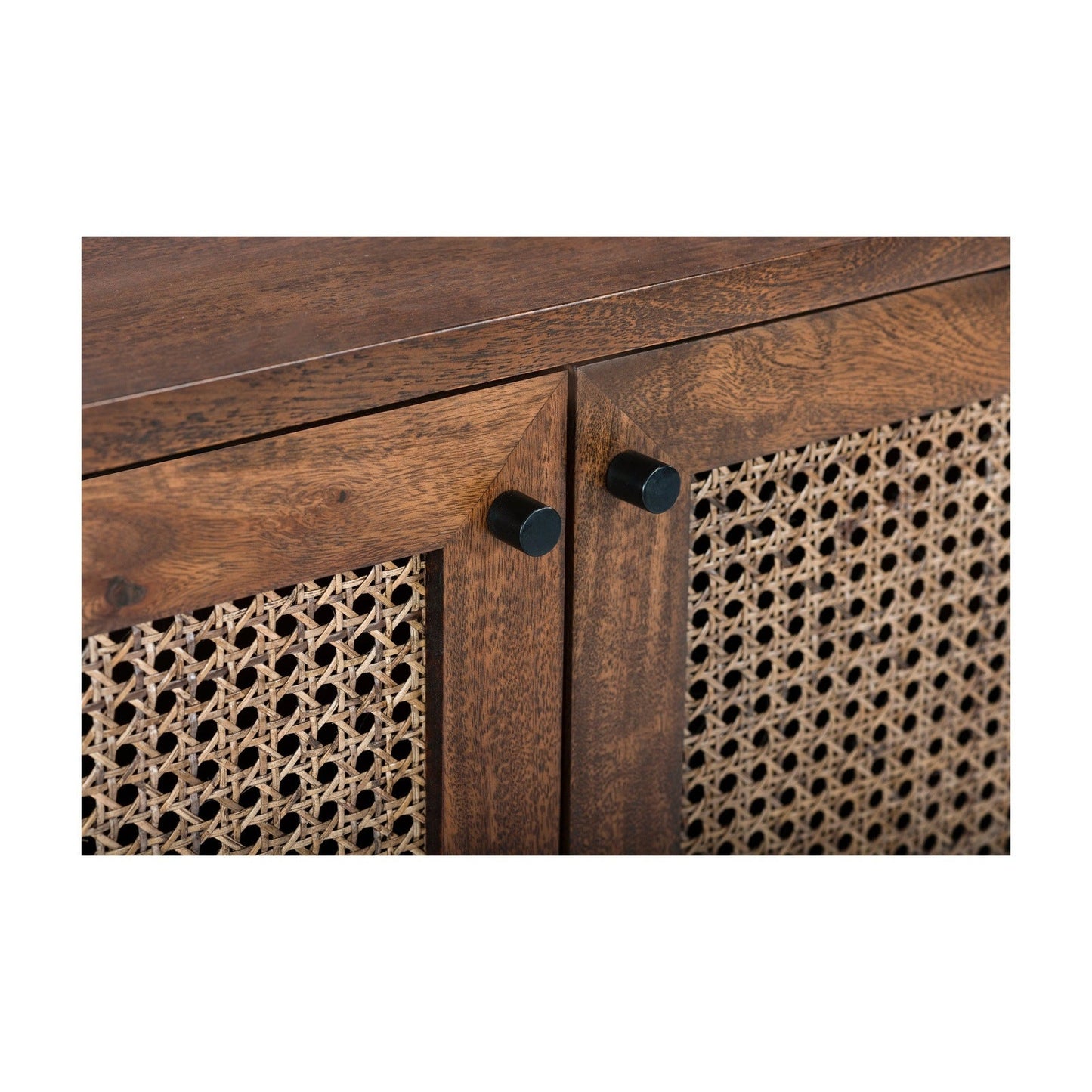Union Home Mod Sideboard Rattan In Porto Dark Finish -  LVR00251