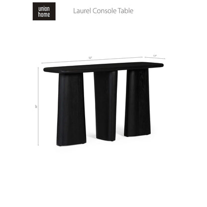 Union Home Laurel Console Table - Charcoal  - LVR00268