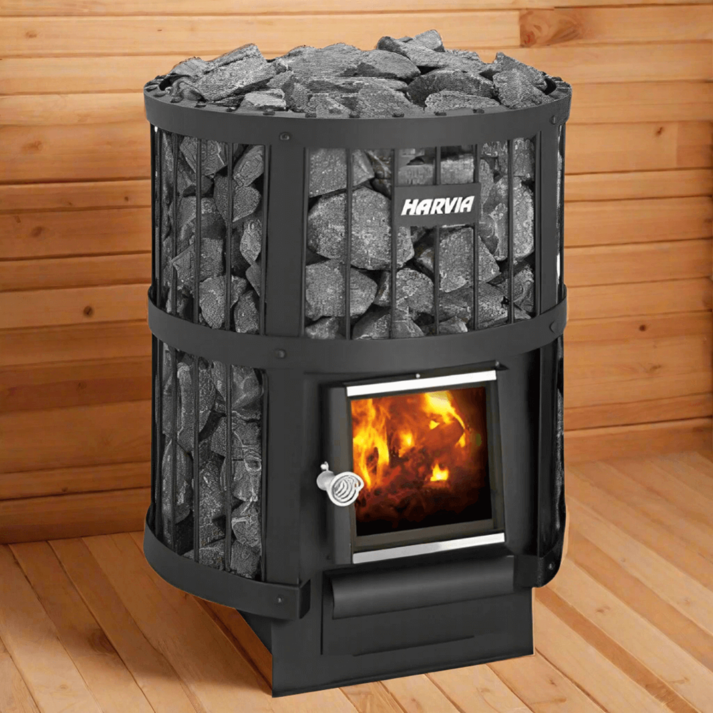 Harvia Legend 150 SL 16kW Wood Burning Sauna Stove with Fire Chamber Extension - WK150LDSL