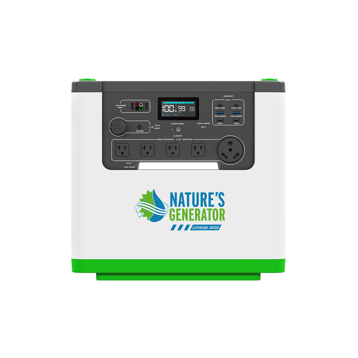 Nature's Generator Lithium 3600 Power Station - NGLGN36