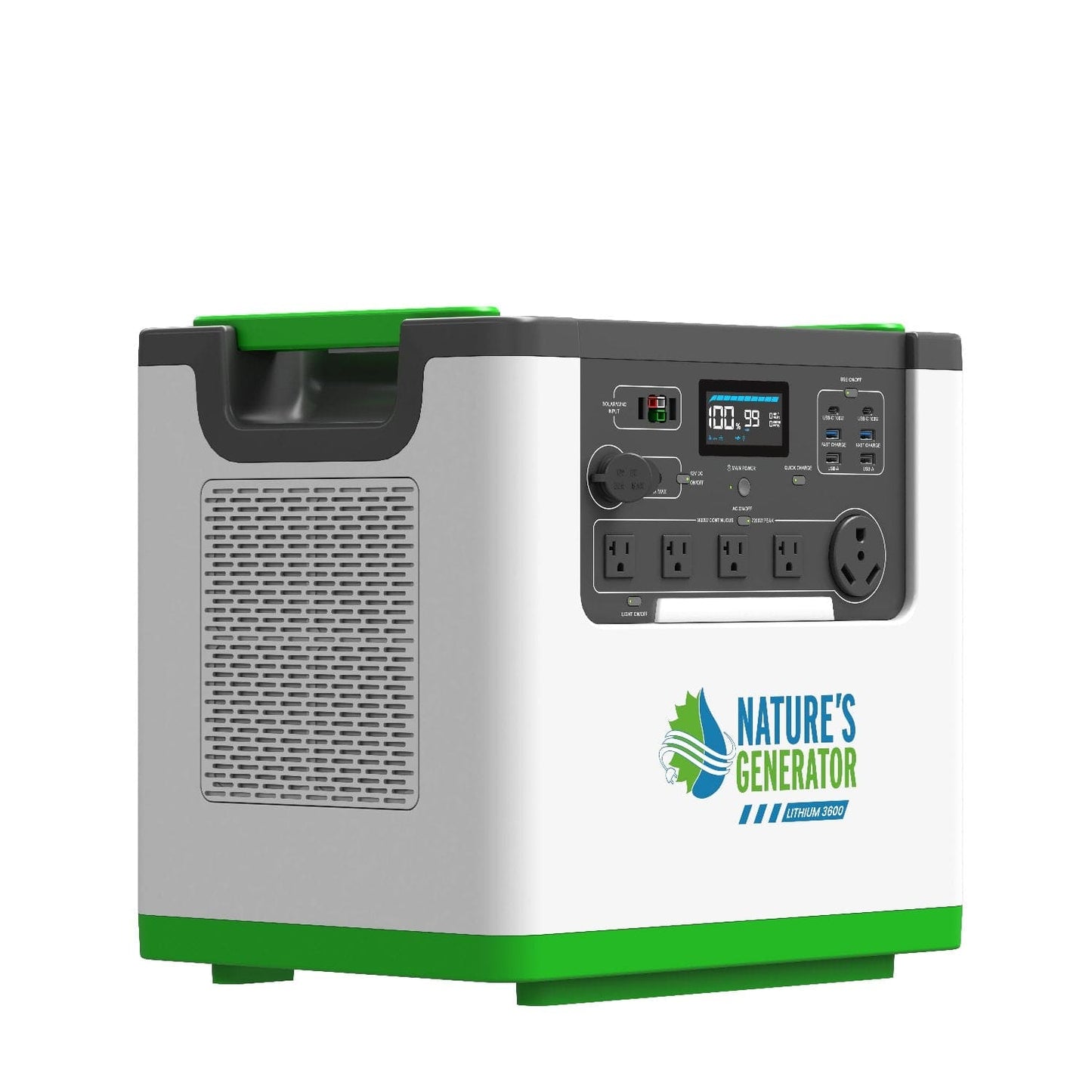 Nature's Generator Lithium 3600 Power Station - NGLGN36