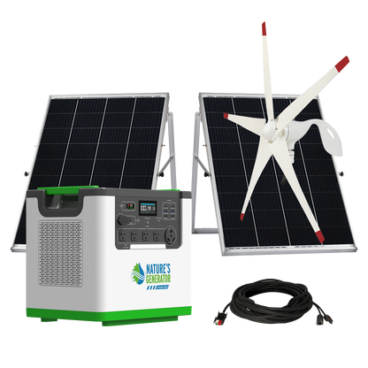 Nature's Generator Lithium 3600 Solar and Wind Generator - NGL36AUW