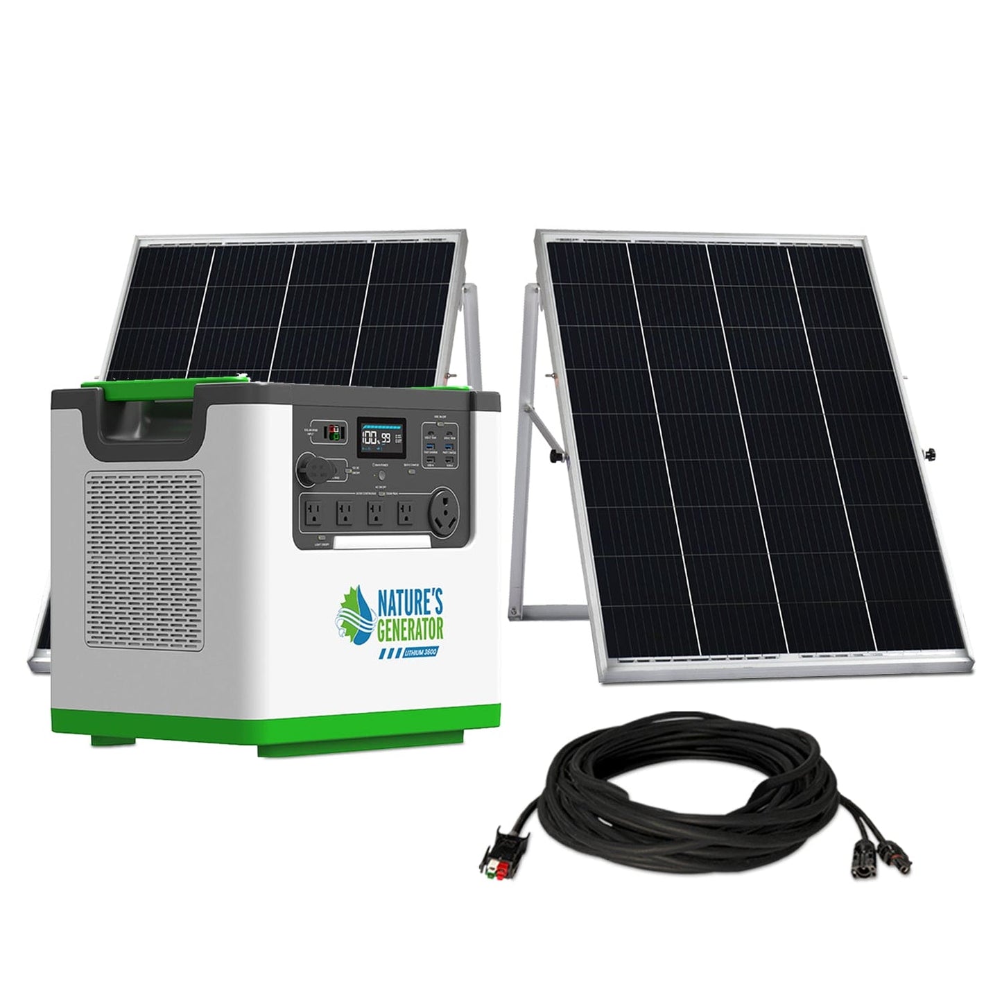 Nature's Generator Lithium 3600 Solar Generator - NGL36AUF2