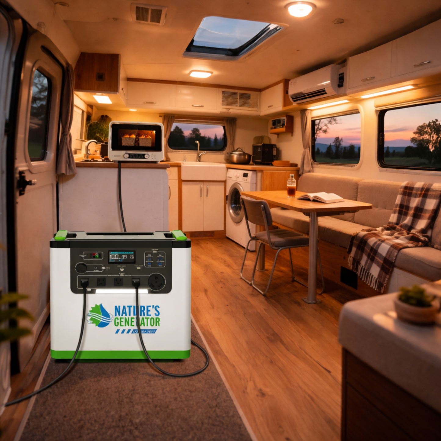 Nature's Generator Lithium 3600 Solar Generator - NGL36AUF2