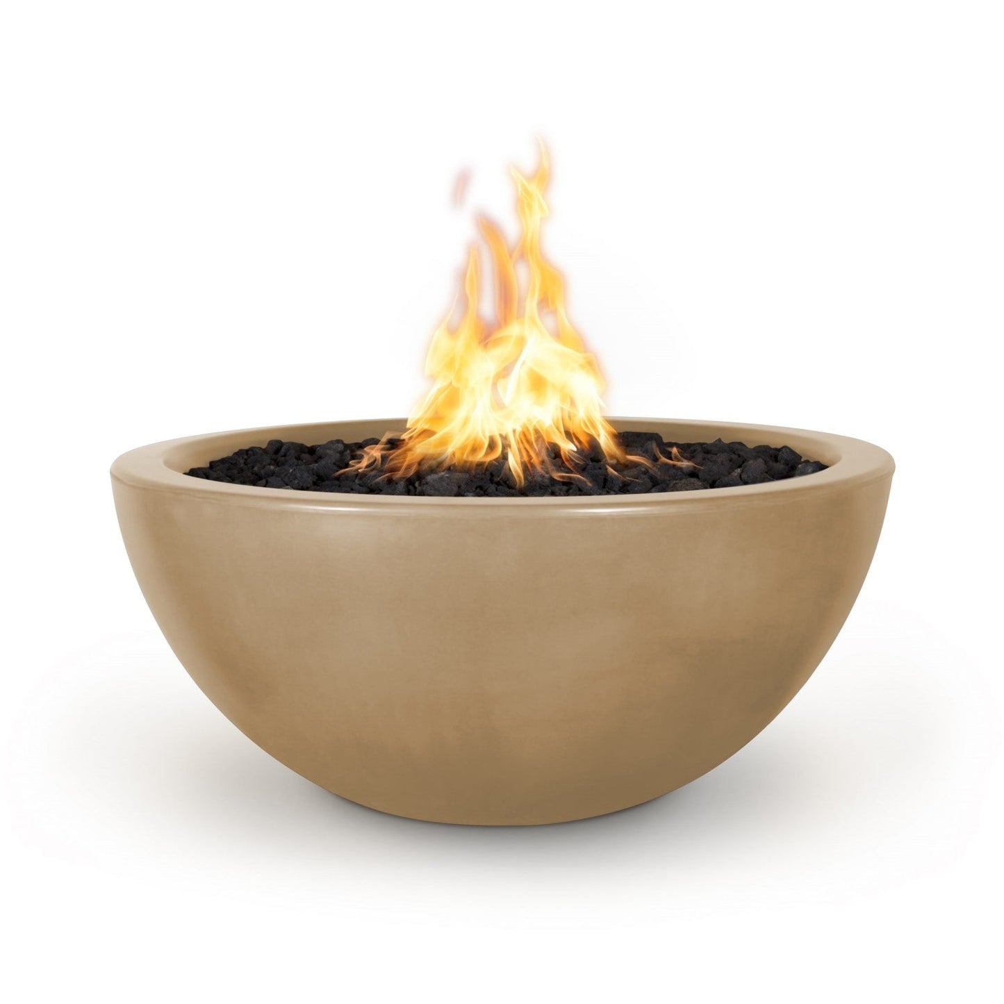 38" Luna Concrete Fire Bowl Brown